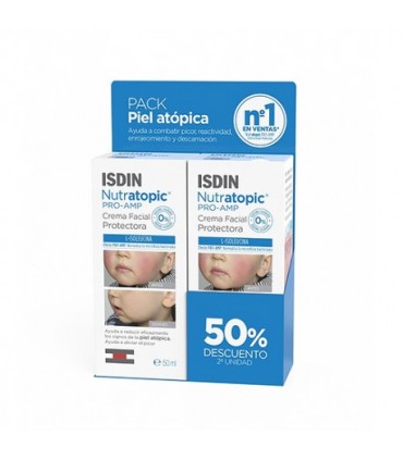ISDIN NUTRATOPIC PRO-AMP CREMA FACIAL 50ML DUPLO 50% 2UND