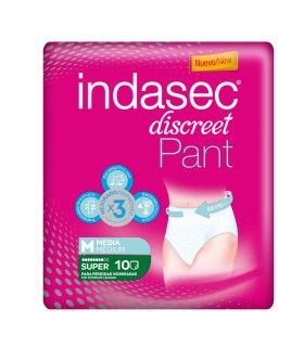 INDASEC PANT SUPER TALLA M 10 U