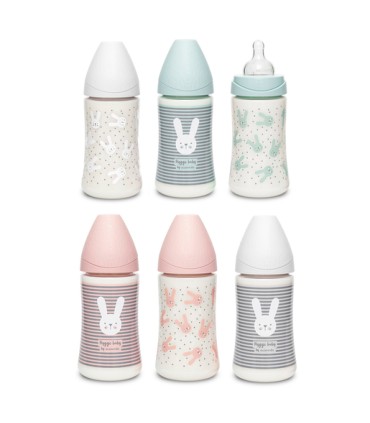 SUAVINEX BIBERON SILICONA SX PRO FISIO TM 270ML PREMIUM COLORES (162102)