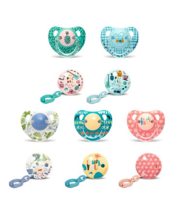 SUAVINEX CHUPETE SILICONA 6 - 18M ANATOMICO 2UN CON BROCHE