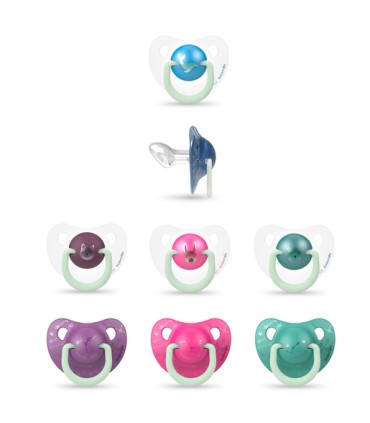 SUAVINEX CHUPETE SILICONA ANAT NOCHE  6-18M 2U