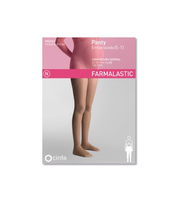 FARMALASTIC PANTY EMBARAZADA COMPRESION NORMAL  NEGRO TALLA M