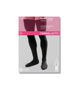 FARMALASTIC MEDIA LARGA CABALLERO COMPRESION NORMAL NEGRO TALLA EXTRAGRANDE ( PAR)