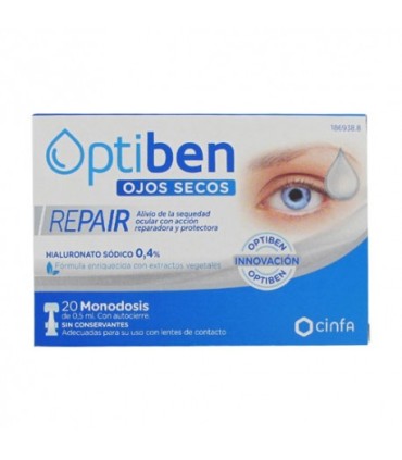 OPTIBEN OJOS SECOS REPAIR 20 MONODOSIS