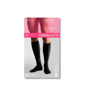 FARMALASTIC CALCETIN HOMBRE COMPRESION NORMAL NEGRO TALLA G ( PAR)