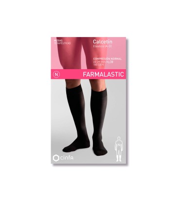 FARMALASTIC CALCETIN HOMBRE COMPRESION NORMAL NEGRO TALLA G ( PAR)