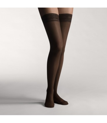 FARMALASTIC MEDIA LARGA BLONDA COMPRESION NORMAL CAPUCHINO TALLA M ( PAR)