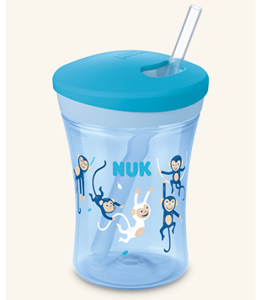 NUK VASO ACTION CUP 12M 230ML PAJITA