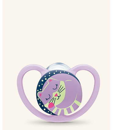 NUK CHUPETE SILICONA SPACE NIGTH 6-18M 1U