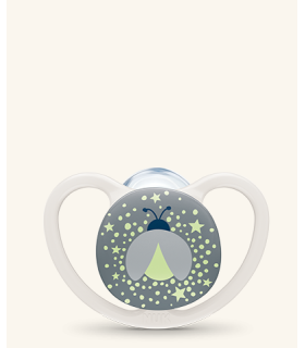 NUK CHUPETE SILICONA SPACE NIGTH 0-6M 1U