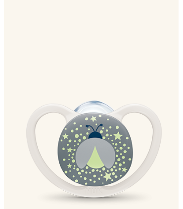 NUK CHUPETE SILICONA SPACE NIGTH 0-6M 1U