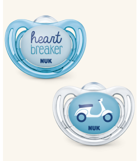 NUK CHUPETE SILICONA FREESTYLE 0-6M  2U