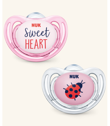 NUK CHUPETE SILICONA FREESTYLE 0-6M  2U