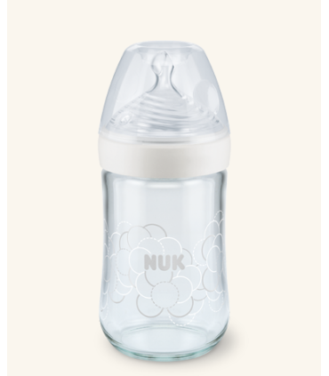 NUK BIBERON SILICONA NATURE SENSE CRISTAL 0-6M M 240ML