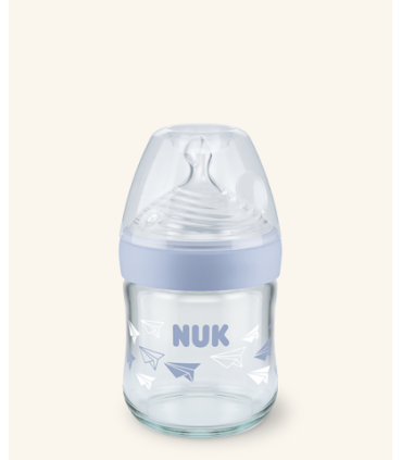 NUK BIBERON SILICONA NATURE SENSE CRISTAL 0-6M S 120ML
