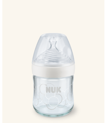 NUK BIBERON SILICONA NATURE SENSE CRISTAL 0-6M S 120ML