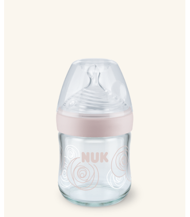 NUK BIBERON SILICONA NATURE SENSE CRISTAL 0-6M S 120ML