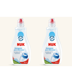NUK DETERGENTE TETINAS Y BIBERONES 500ML PACK AHORRO 2U