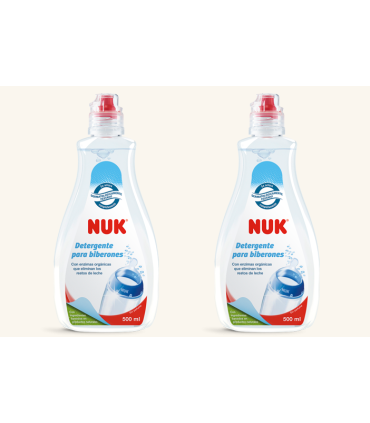 NUK DETERGENTE TETINAS Y BIBERONES 500ML PACK AHORRO 2U