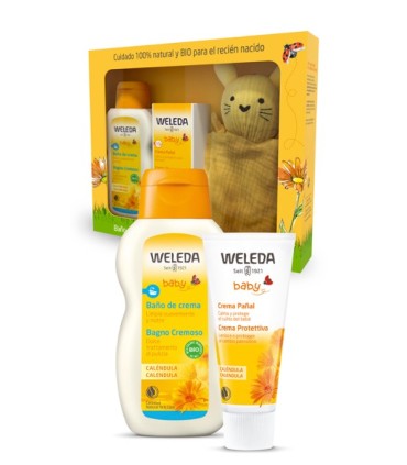 WELEDA CALENDULA SET DESCUBRIMIENTO BEBE PAÑAL+BAÑO