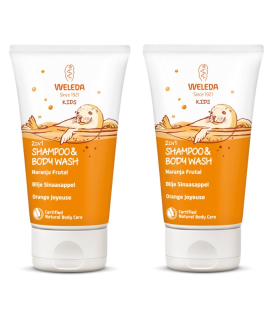 WELEDA CHAMPU Y GEL NARANJA FRUTAL 150 ML DUPLO