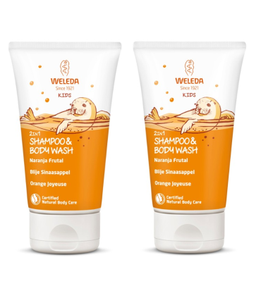WELEDA CHAMPU Y GEL NARANJA FRUTAL 150 ML DUPLO