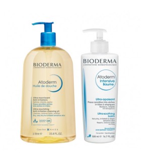 BIODERMA ATODERM INTENSIVE BAUME 500ML + ACEITE DUCHA 1L PACK
