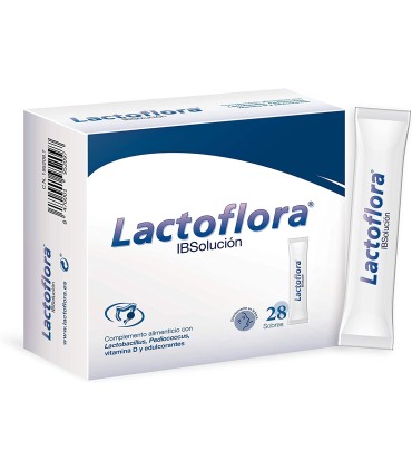 LACTOFLORA IBS SOLUCION 28 SOBRES  (CROHN SIBO ESTREÑIMIENTO INTOLERANCIAS) 3 MESES