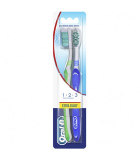 ORAL-B CEPILLO DENTAL ADULTO MEDIO 2U DUPLO