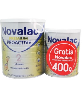 NOVALAC PREMIUM PROACTIVE 2 1 ENVASE 800 G + 400 G PACK PROMOCIONAL