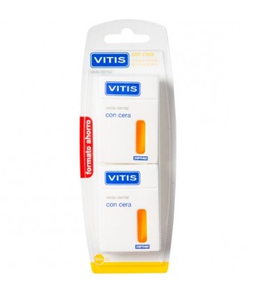 VITIS SEDA DENTAL CON CERA  2 UNIDADES DUPLO