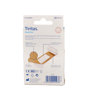 TIRITAS PLASTICO 19X72 20 U