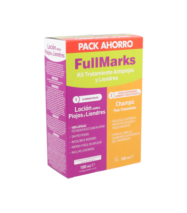 FULLMARKS ANTIPIOJOS Y LIENDRES CHAMPU + LOCION KIT 100+150 ML
