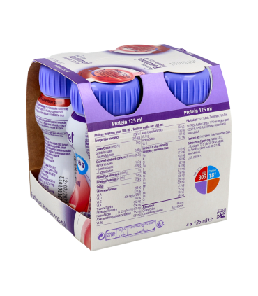 FORTIMEL PROTEIN 4 BOTELLAS 125 ML SABOR FRUTOS ROJOS