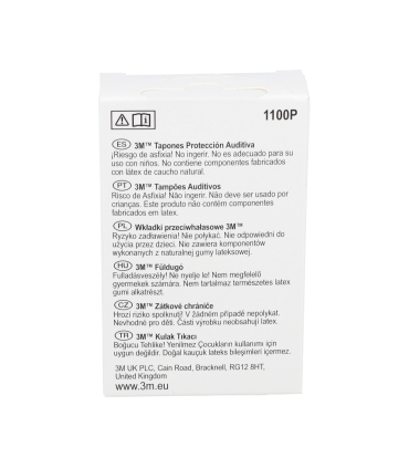 3M TAPONES OIDOS POLIURETANO RUIDO 4 PARES CON CAJA ALMACENAMIENTO