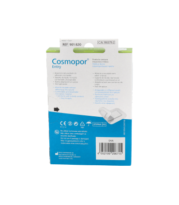 COSMOPOR ENTRY APOSITO ESTERIL 7,2 CM X 5 CM 10 UNIDADES