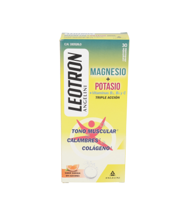 LEOTRON MAGNESIO + POTASIO 30 COMP EFERVESCENTES