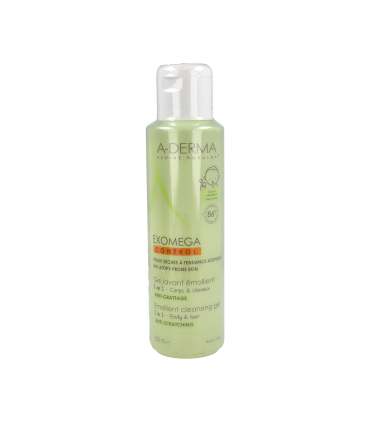 A-DERMA EXOMEGA CONTROL GEL LIMPIADOR 2 EN 1 EMOLIENTE 500ML