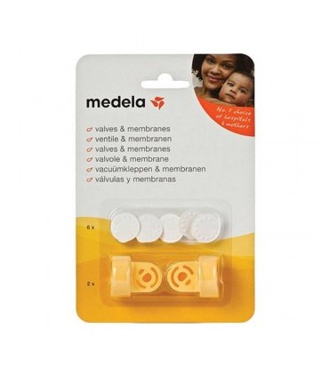 MEDELA RECAMBIO 2 VALVULAS + 6 MEMBRANAS EXTRACTOR ELECTRICO