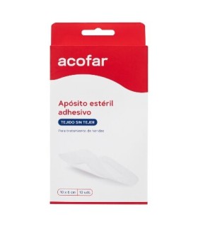 ACOFAR APOSITO ESTERIL TEJIDO SIN TEJER ADHESIVO 10 UNIDADES 10 CM X 6 CM