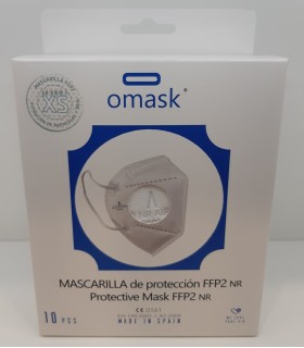 MASCARILLA FFP2 OMASK 10 UDS BLANCA INFANTIL
