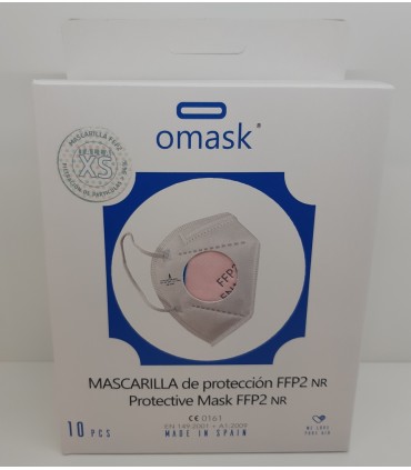 MASCARILLA FFP2 OMASK 10 UDS ROSA INFANTIL