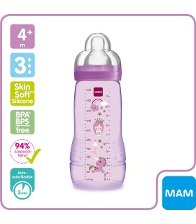 MAM BIBERON BOTTLE EASY ACTIVE 330ML ROSA