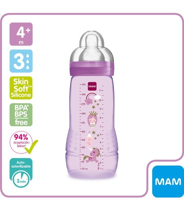 MAM BIBERON BOTTLE EASY ACTIVE 330ML ROSA