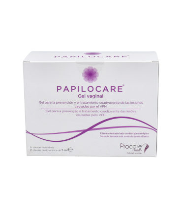 PAPILOCARE GEL VAGINAL 21 CANULAS MONODOSIS 5 ML