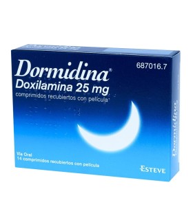 DORMIDINA 25 MG 14 COMPRIMIDOS RECUBIERTOS