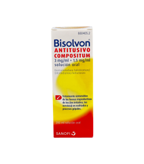 BISOLVON ANTITUSIVO COMPOSITUM 3 mg/ml + 1,5 mg/ml SOLUCION ORAL 1 FRASCO 200 ml