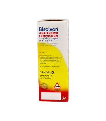 BISOLVON ANTITUSIVO COMPOSITUM 3 mg/ml + 1,5 mg/ml SOLUCION ORAL 1 FRASCO 200 ml