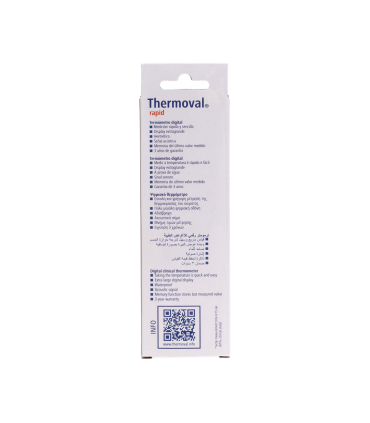 TERMOMETRO DIGITAL THERMOVAL RAPID MEDICION RAPIDA