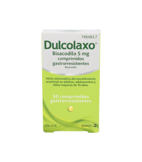 DULCOLAXO BISACODILO 5 MG 30 COMPRIMIDOS GASTRORRESISTENTES